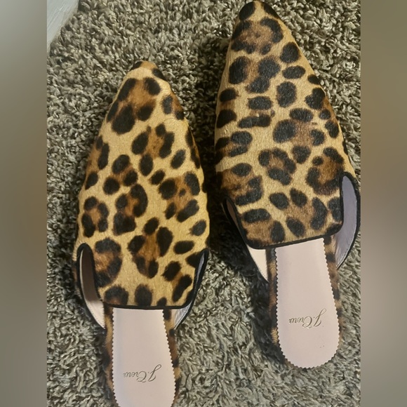 J. Crew Shoes - J.Crew REAL Calf  FUR slide